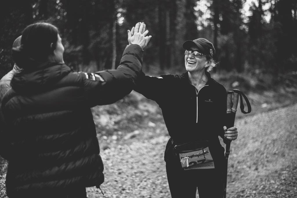 Iris running the Lapland race, 2022