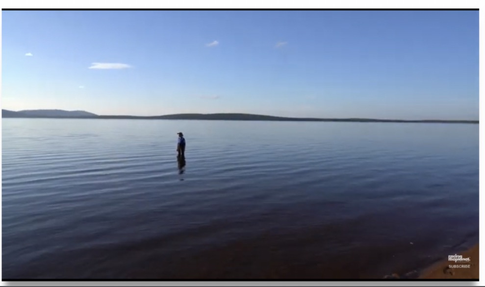 Lapland ice cold still water
